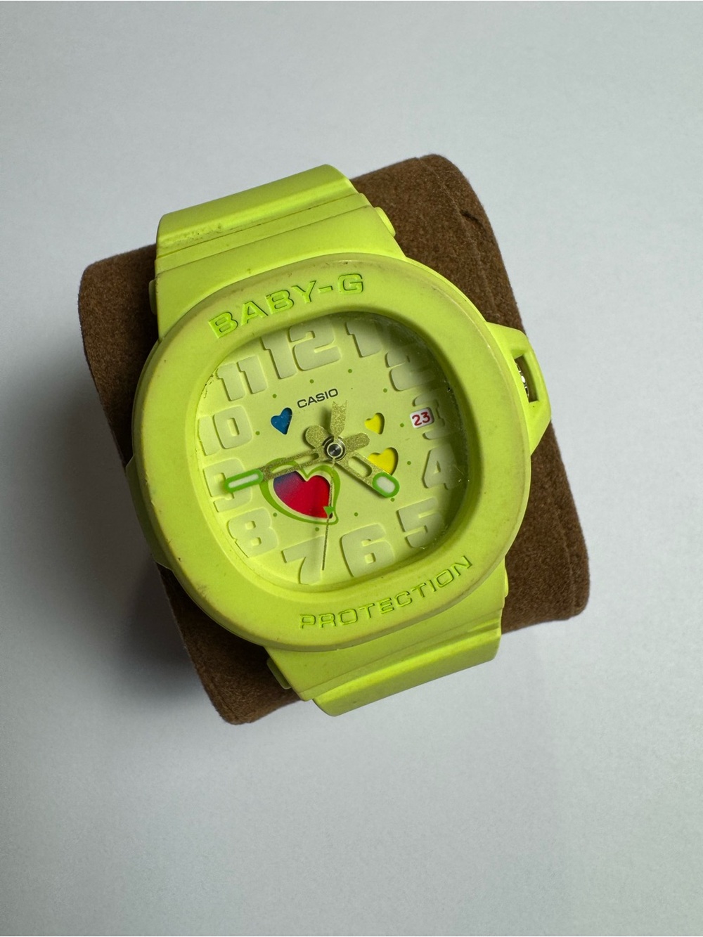 Casio Baby G G-Shock “Playful Hearts Series” Lime Green BGA10-3A analog watch